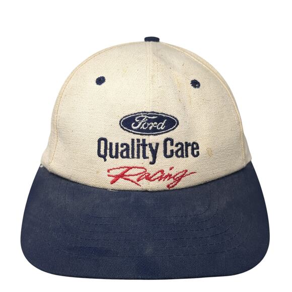 Ford Quality Care Racing Slideback Hat Multi One Size Leather Strap - Picture 1 of 9
